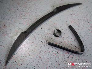 Alfa Romeo Giulia Exterior Styling Kit - 3 piece - Trunk Spoiler + V Shield Grill Frame + Emblem Frame Kit - Carbon Fiber - Feroce Carbon Alfa Romeo Giulia Exterior Styling Kit - 3 piece - Trunk Spoiler + V Shield Grill Frame + Emblem Frame Kit - Carbon Fiber - Feroce Carbon